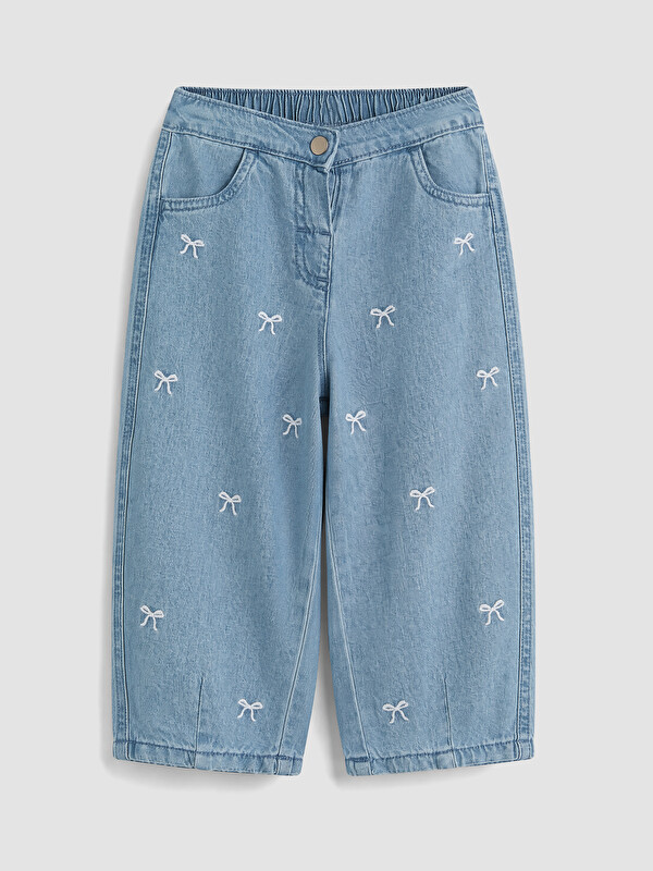 LC WAIKIKI Relax Fit Embroidered Baby Girls' Jeans