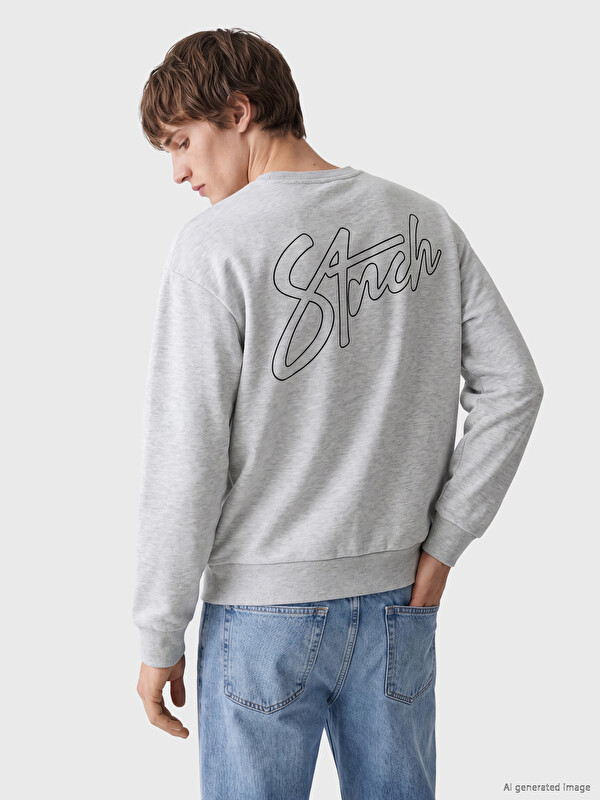 XSIDE Crew Neck Printed Men's Sweatshirt