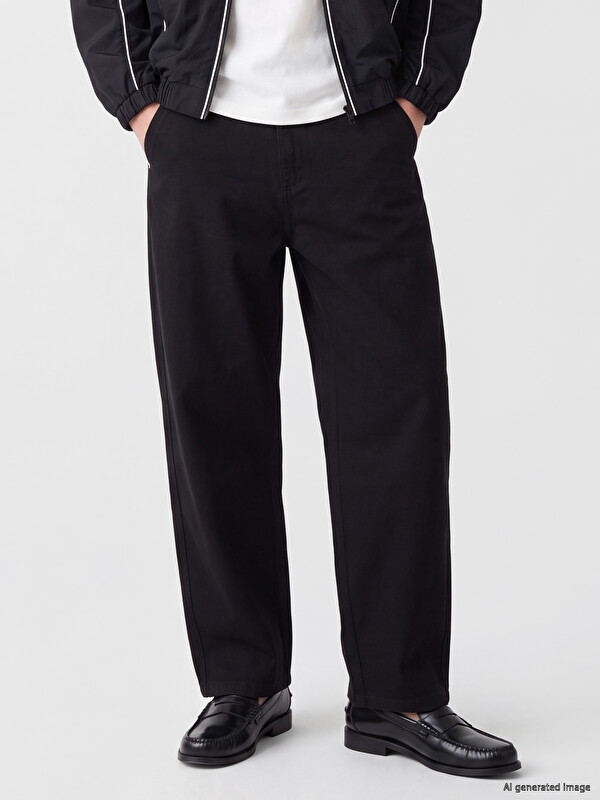 XSIDE Relaxed Fit Gabardine Men's Trousers