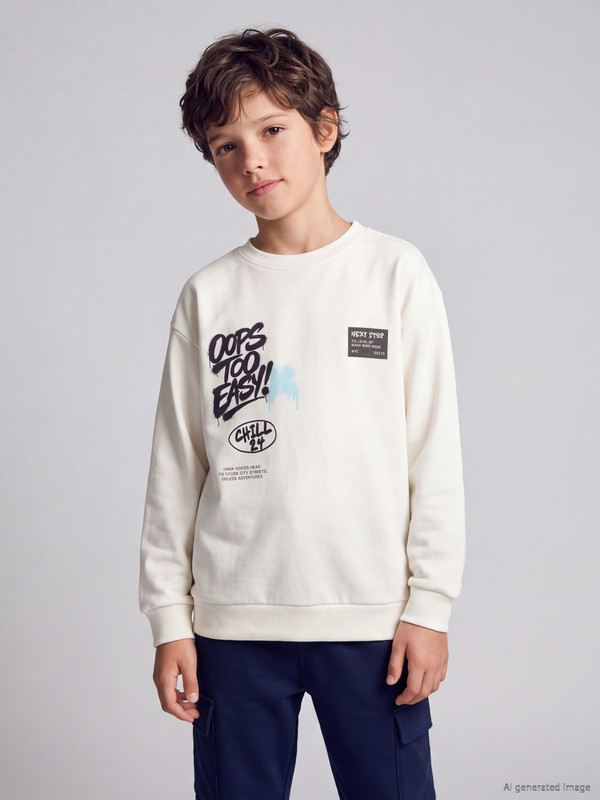 LCW Kids Crew Neck Boys' T-Shirt