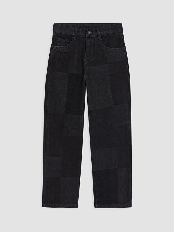 LC WAIKIKI Slim Fit Parçalı Erkek Çocuk Jean Pantolon