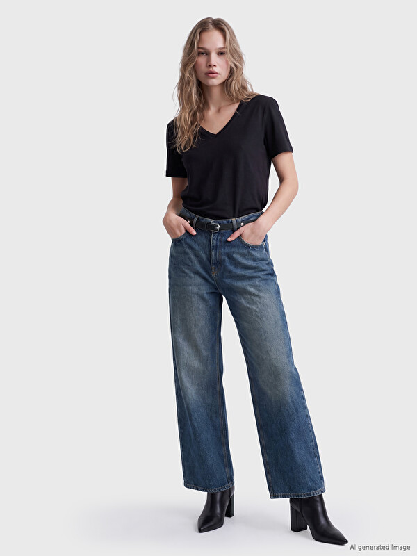 LCW Jeans Wideleg Kadın Jean Pantolon