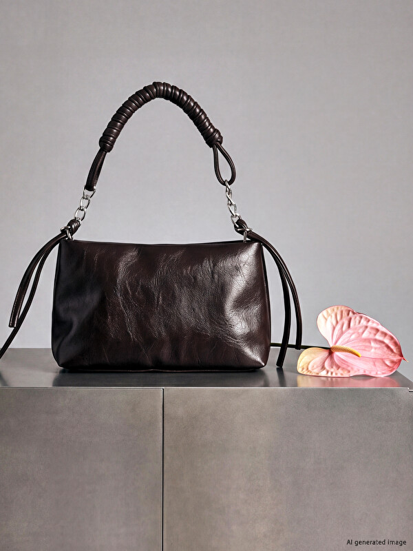 LCW ACCESSORIES жасанды былғары әйелдер иық сөмкесі