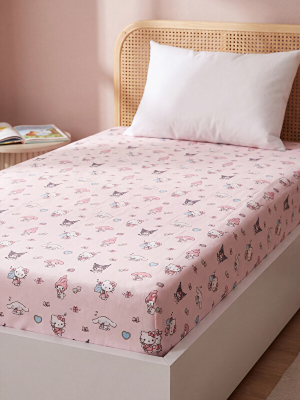 LCW HOME Hello Kitty and Friends печатен единечен чаршаф