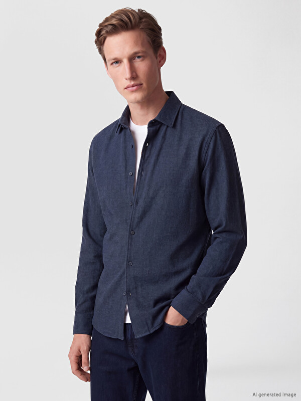 SOUTHBLUE Man Navy Shirt