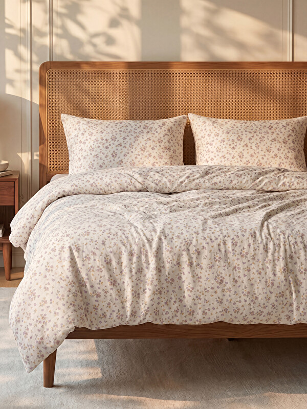 LCW HOME Çiçek Desenli Çift Kişilik Nevresim Seti