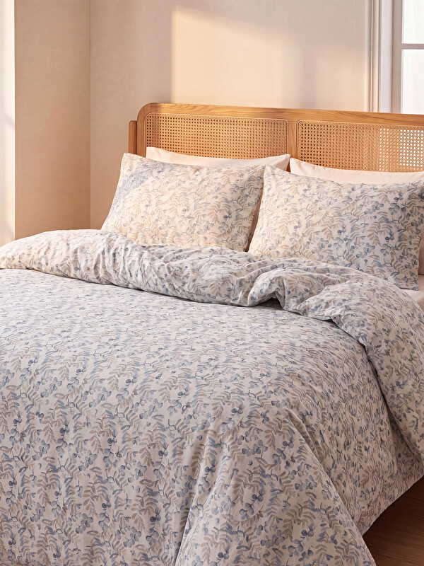LCW HOME Yaprak Desenli Çift Kişilik Nevresim