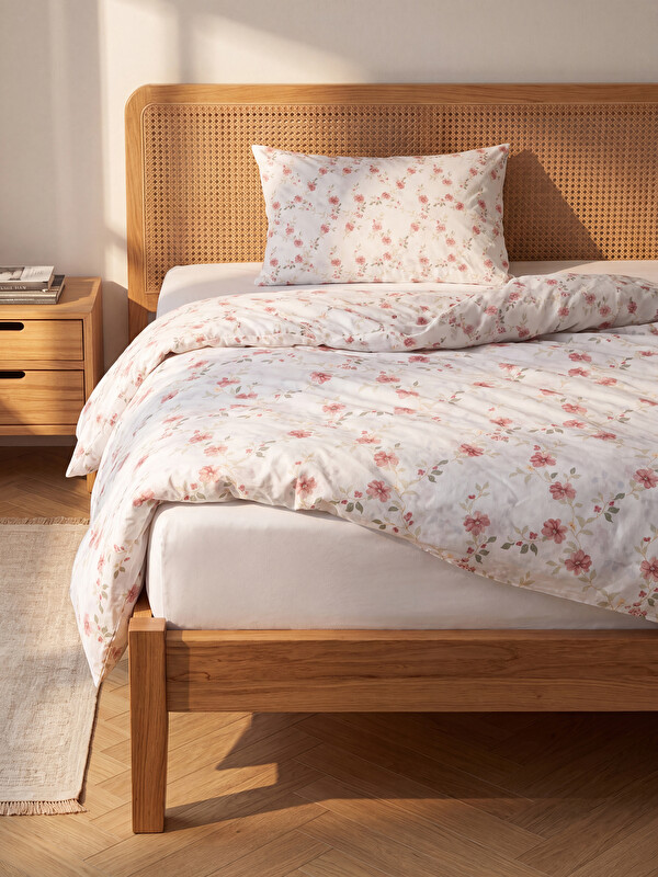 LCW HOME Çiçek Desenli Tek Kişilik Nevresim