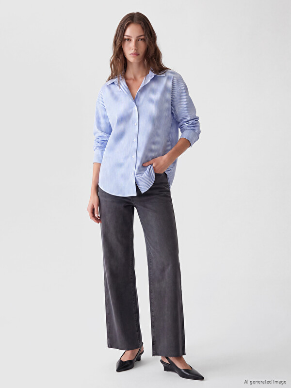 LCW Modest Woman Grey Jeans