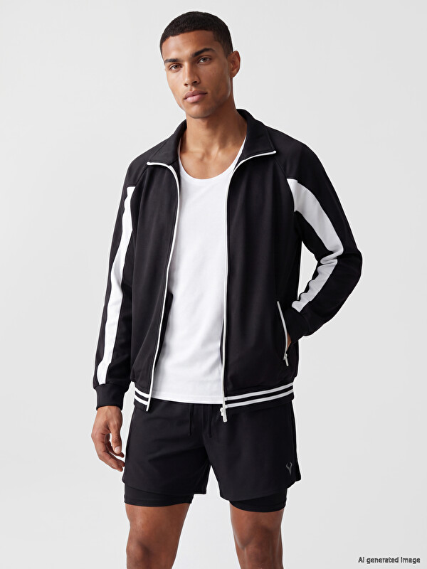 XSIDE ACTIVE Mock Neck Men's Zip-Up Sweatshirt