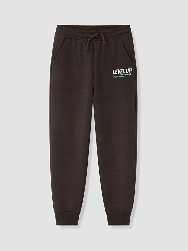 LC WAIKIKI Baskılı Erkek Çocuk Kalın Jogger Eşofman Altı