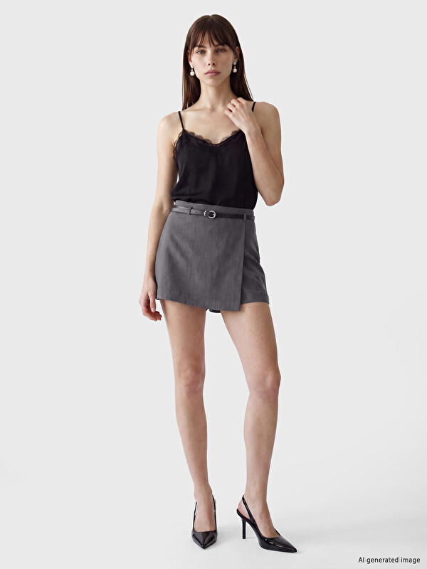 LCW Vision Belted Skort