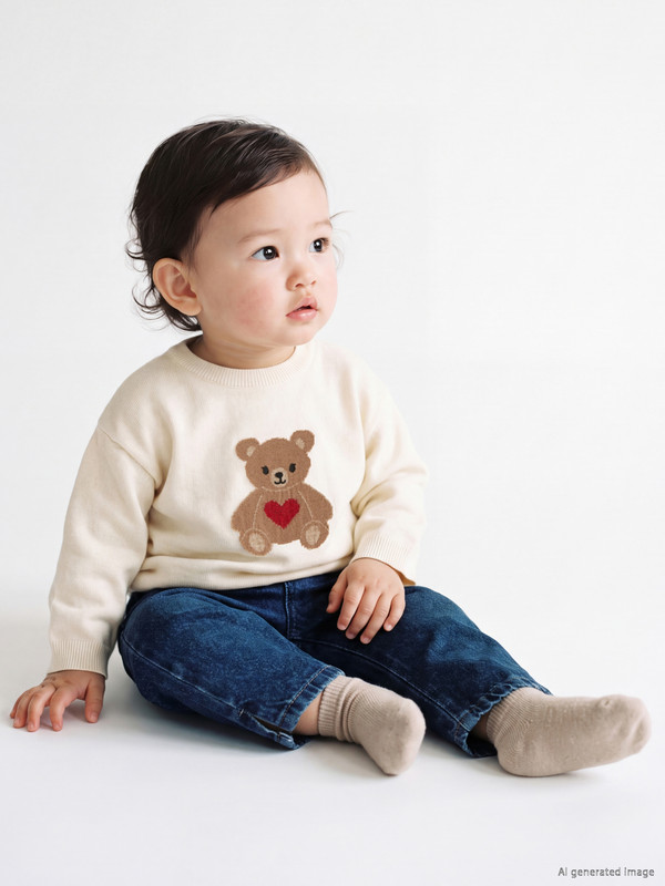 LCW baby Ayıcık Nakışlı Kız Bebek Takım