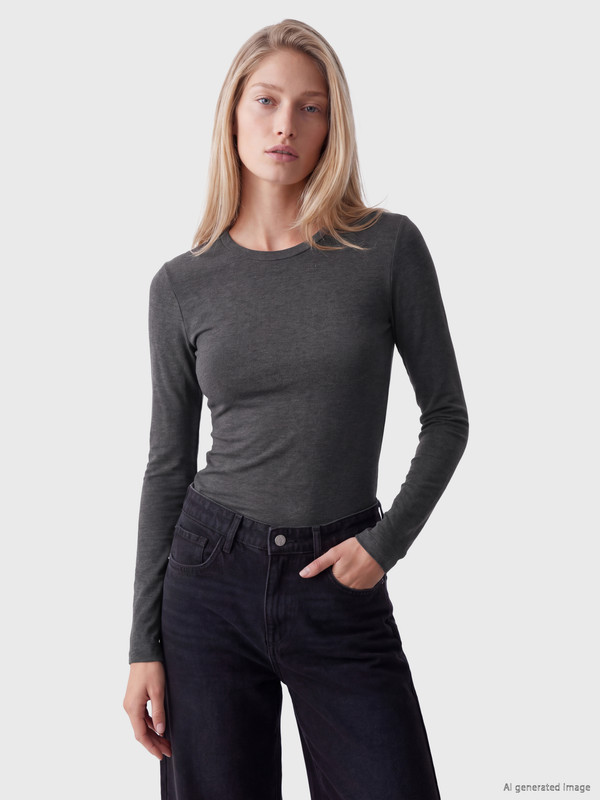 LCW Vision Bisiklet Yaka Kadın Body
