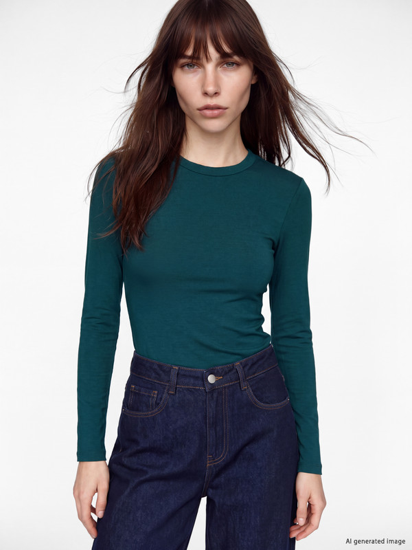 LCW Vision Crew Neck Women's Ribbed Body
