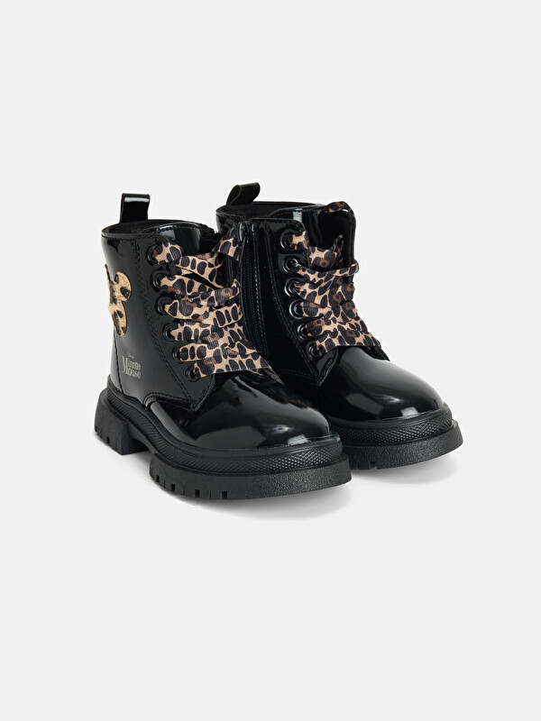 LCW STEPS Leopard Print Laced Girls' Boot