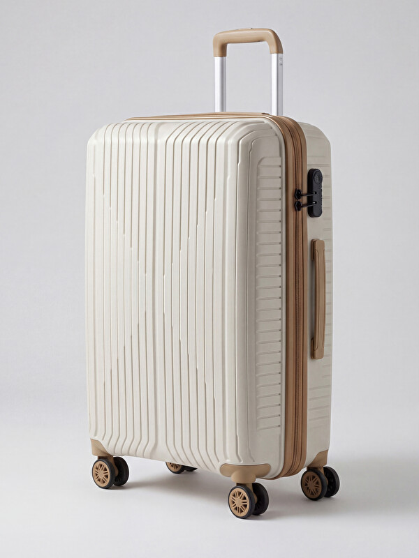 LCW JOY Lock Detailed Medium Size Suitcase