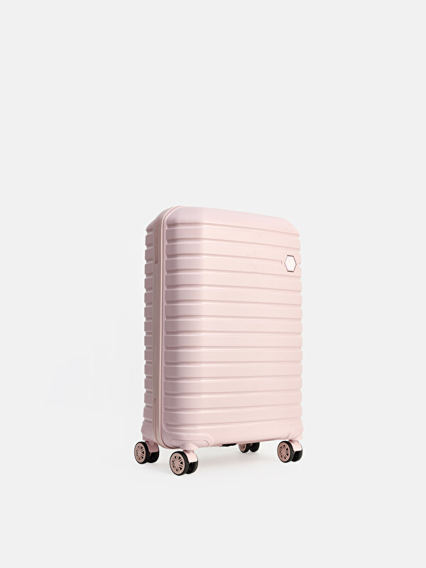 LCW JOY Lock Detailed Medium Size Suitcase