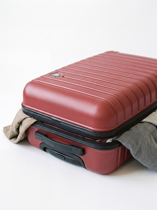 LCW JOY Lock Detailed Medium Size Suitcase