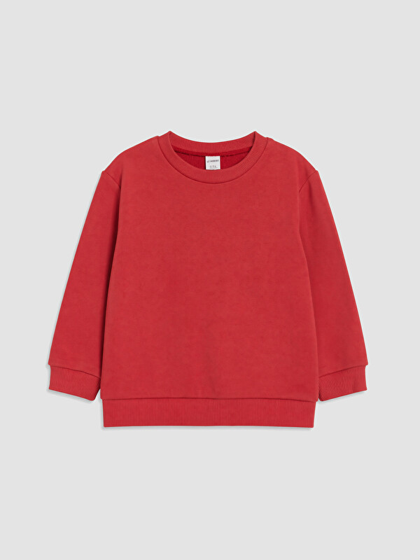 LC WAIKIKI Bisiklet Yaka Kız Çocuk Kalın Sweatshirt