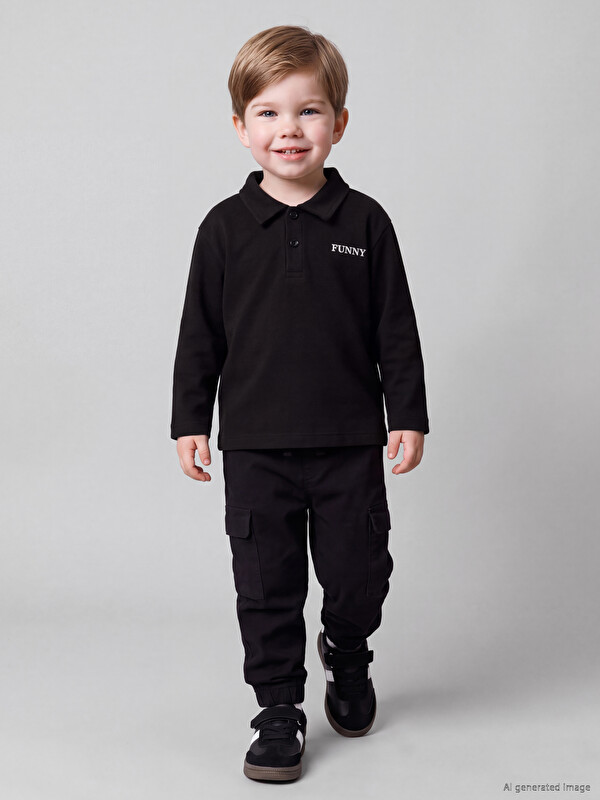 LCW baby Polo Yaka Erkek Bebek Tişört