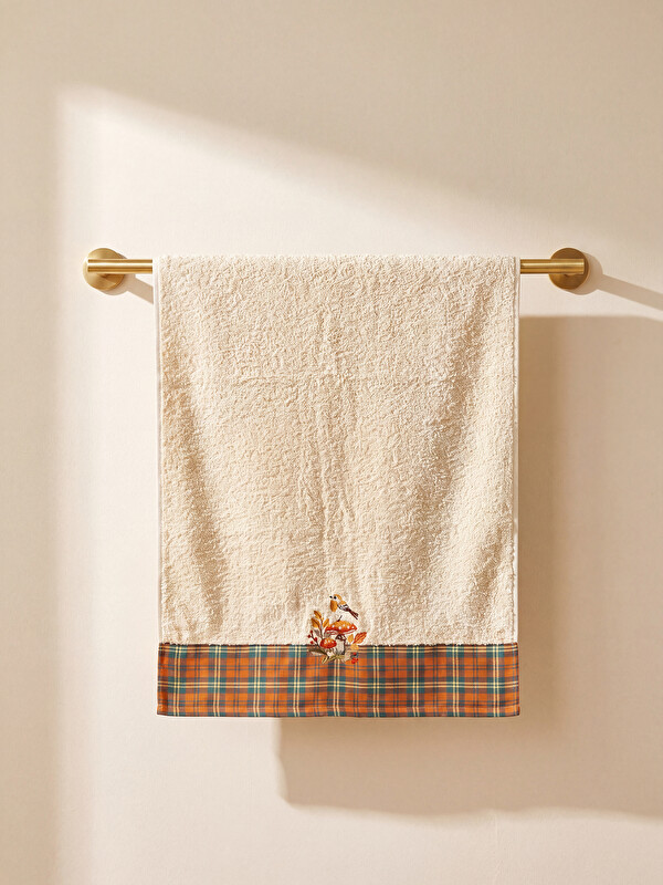 LCW HOME Embroidered Cotton Face Towel 50x80 cm