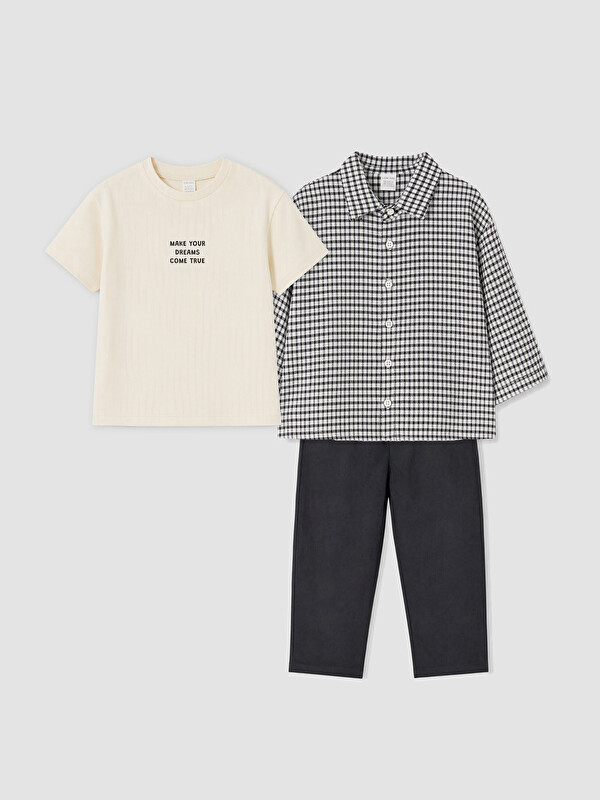 LCW baby Set gabardinë 3-pack për foshnja djem