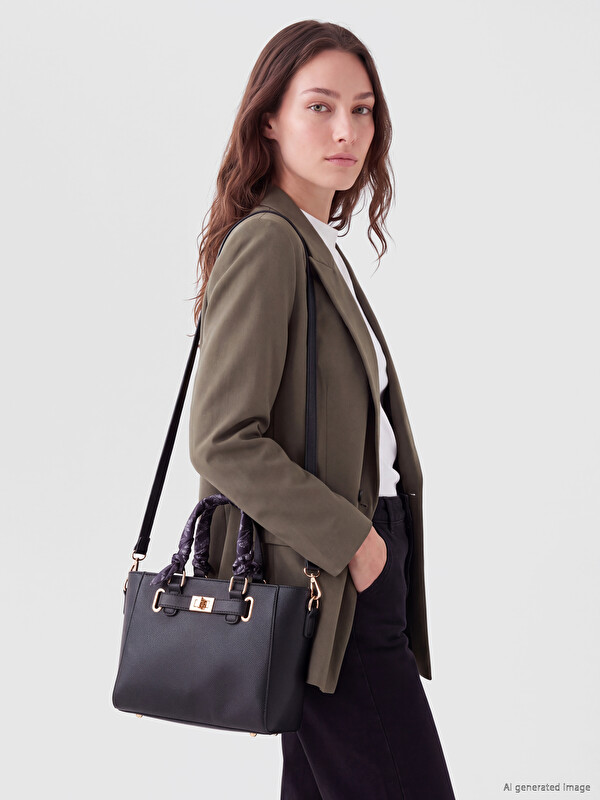 LCW ACCESSORIES Deri Görünümlü Kadın Omuz Çantası
