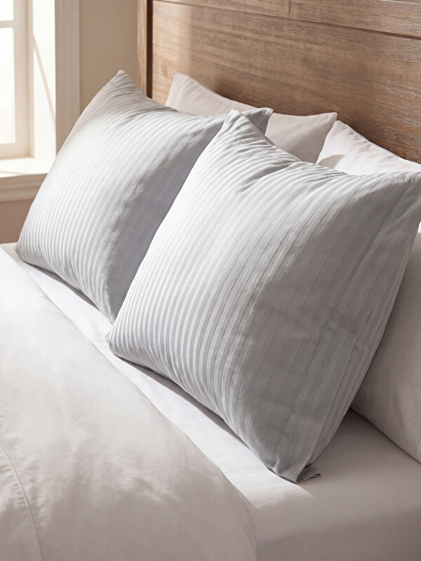 LCW HOME Striped Cotton Sateen Pillowcase 2 Pack 50x70 cm