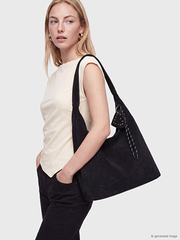 LCW ACCESSORIES Suede Women's Shoulder Bag