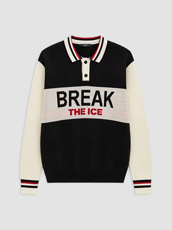 XSIDE Polo Collar Men's Knitwear Sweater