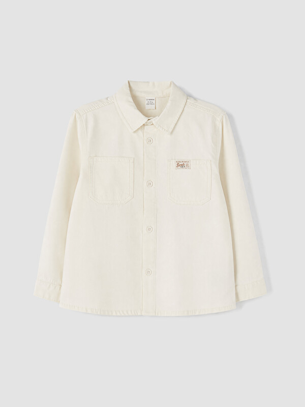 LCW Kids Boy Beige Shirt