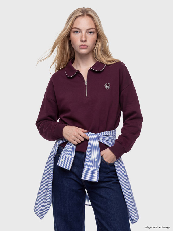 XSIDE Bluzë sportive e trashë oversize për gra