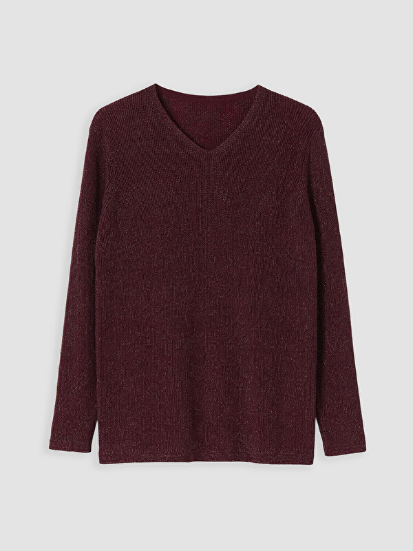 LCW Grace Woman Purple Sweater