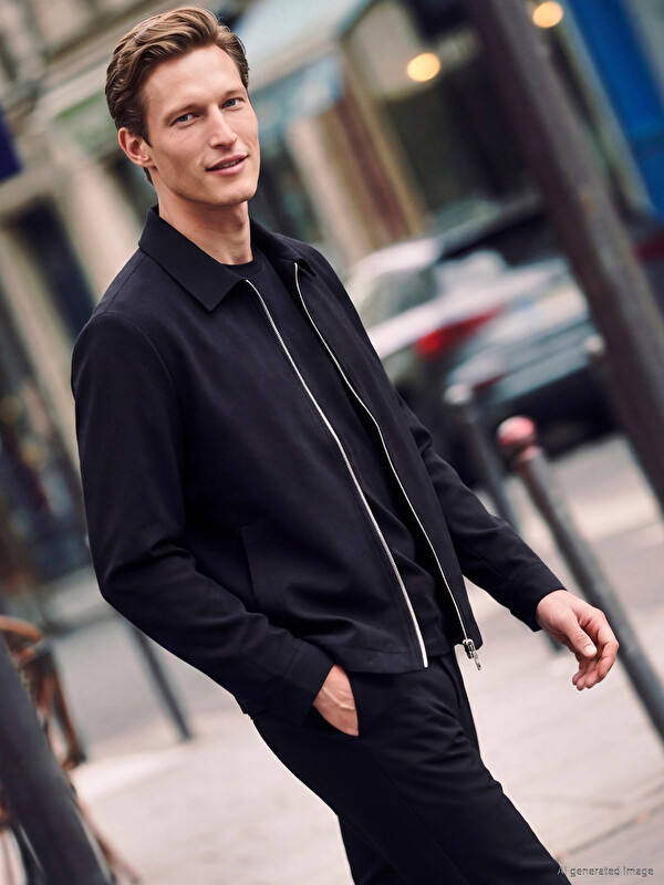 SOUTHBLUE Regular Fit Soft Touch Men's Jacket