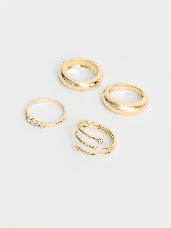 LCW JOY 4-piece Women's Ring Set