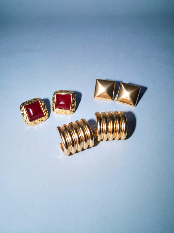 LCW JOY 3-pack Women Earrings Set