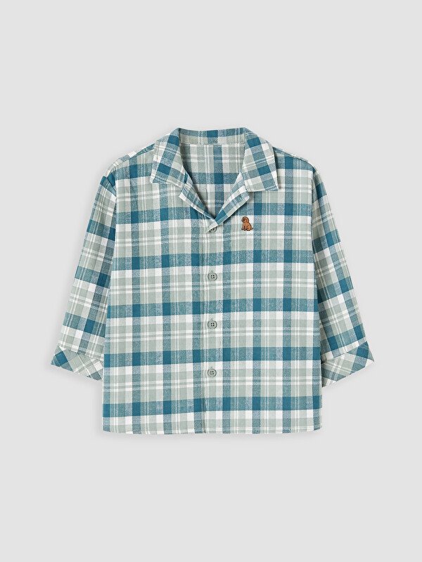 LCW baby Erkek Bebek Gabardin Gömlek