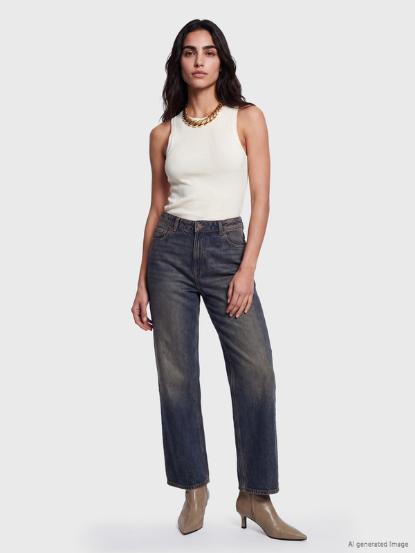 LCW Jeans High Waist Straight Jeans
