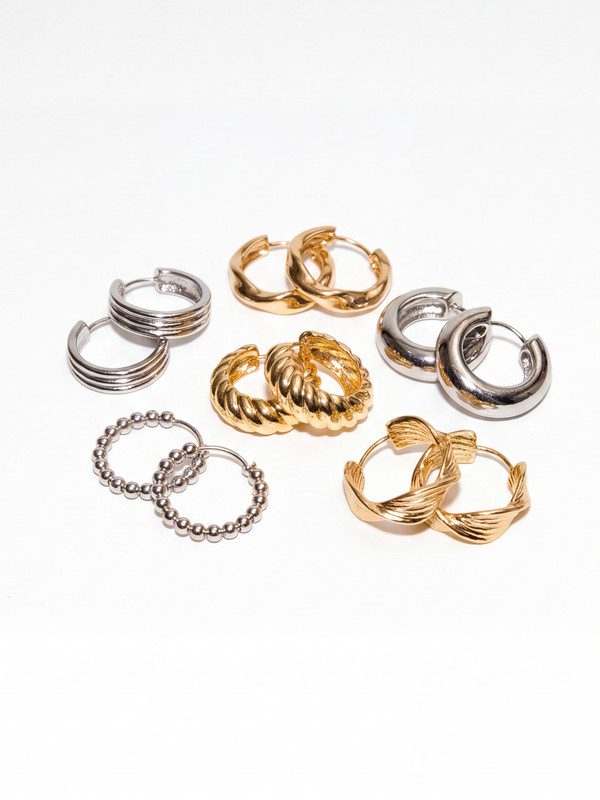LCW JOY 6-piece Women's Earrings Set