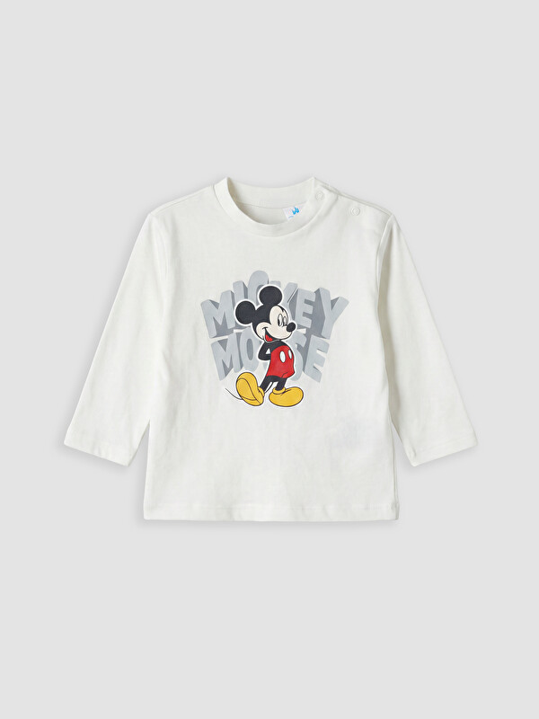 LCW baby Mickey Mouse Baskılı Erkek Bebek Tişört