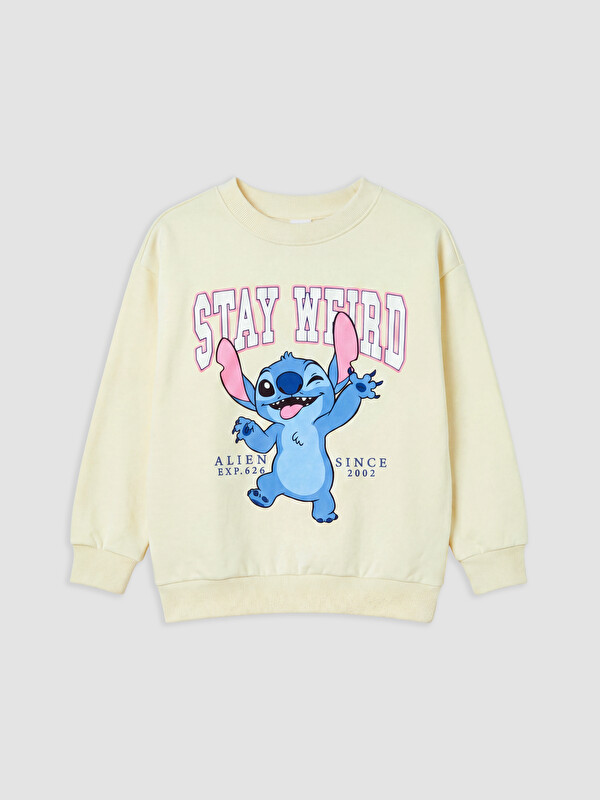 LCW Kids Girl White Sweatshirt