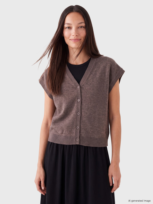 LCW EVERYDAY V Neck Women's Knitwear Cardigan
