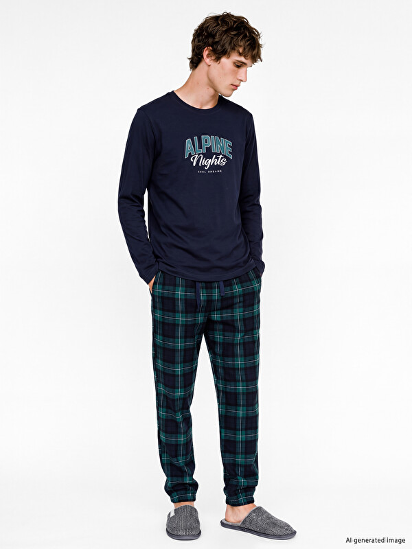 LC WAIKIKI Baskılı Erkek Pijama Takımı