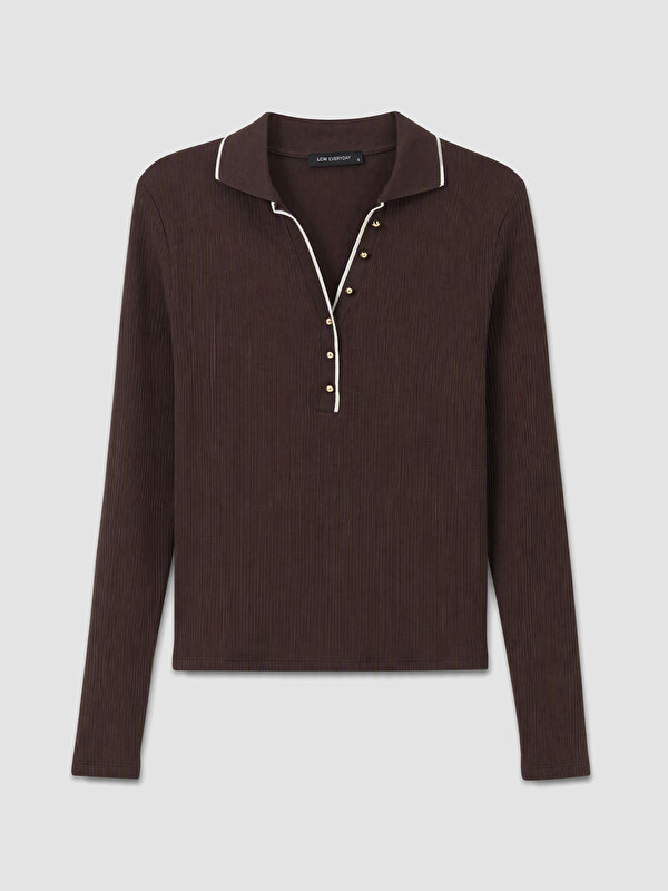 LCW EVERYDAY Polo Yaka Kadın Body