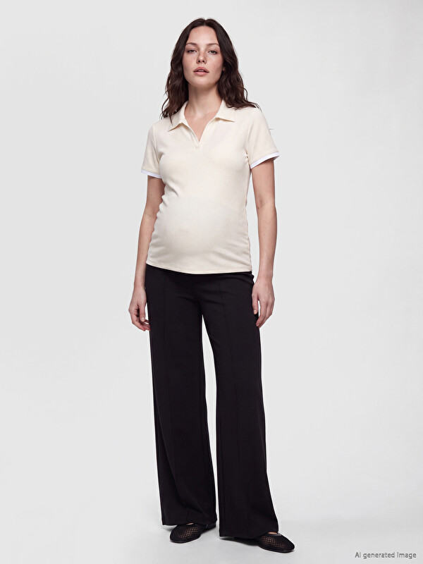 LCWAIKIKI Maternity Спортивні штани-кльош для вагітних з високою панеллю Over Bump
