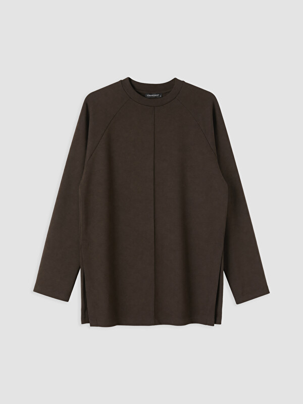 LCW Modest Soft Touch Oversize Kadın Sweatshirt Tunik