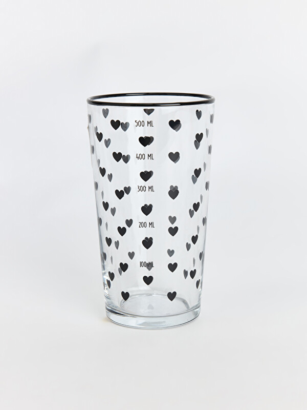 LCW HOME Heart Printed Glass 550 ml