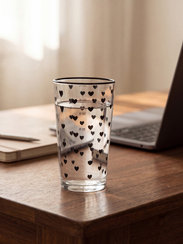 LCW HOME Inimă Imprimată Sticlă 550 ml