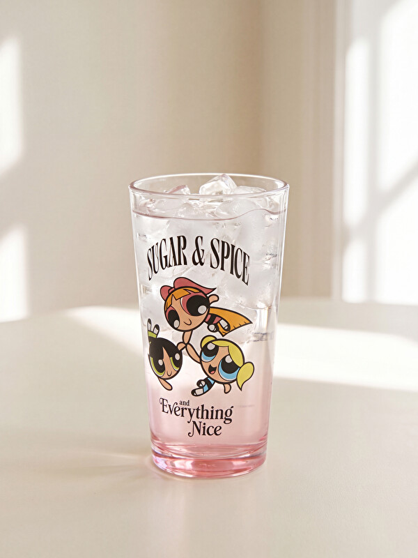LCW HOME Powerpuff Girls Baskılı Cam Bardak 550 ml